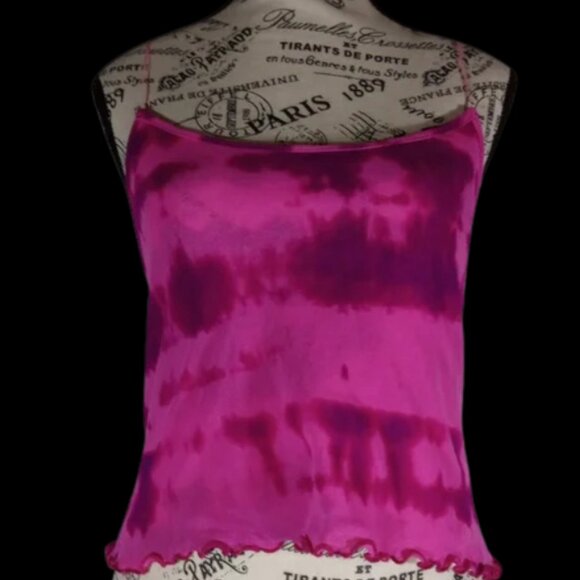 Petit Pois Tops - Petit Pois Pink Tie-Dye Camisole